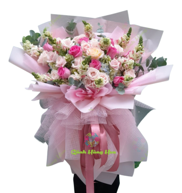 Bó hoa hồng to đẹp siêu khổng lồ