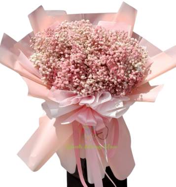 Bó hoa Babi hồng to khổng lồ