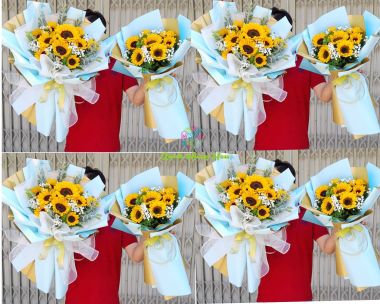 Bó hoa hướng dương tặng lễ tốt nghiệp