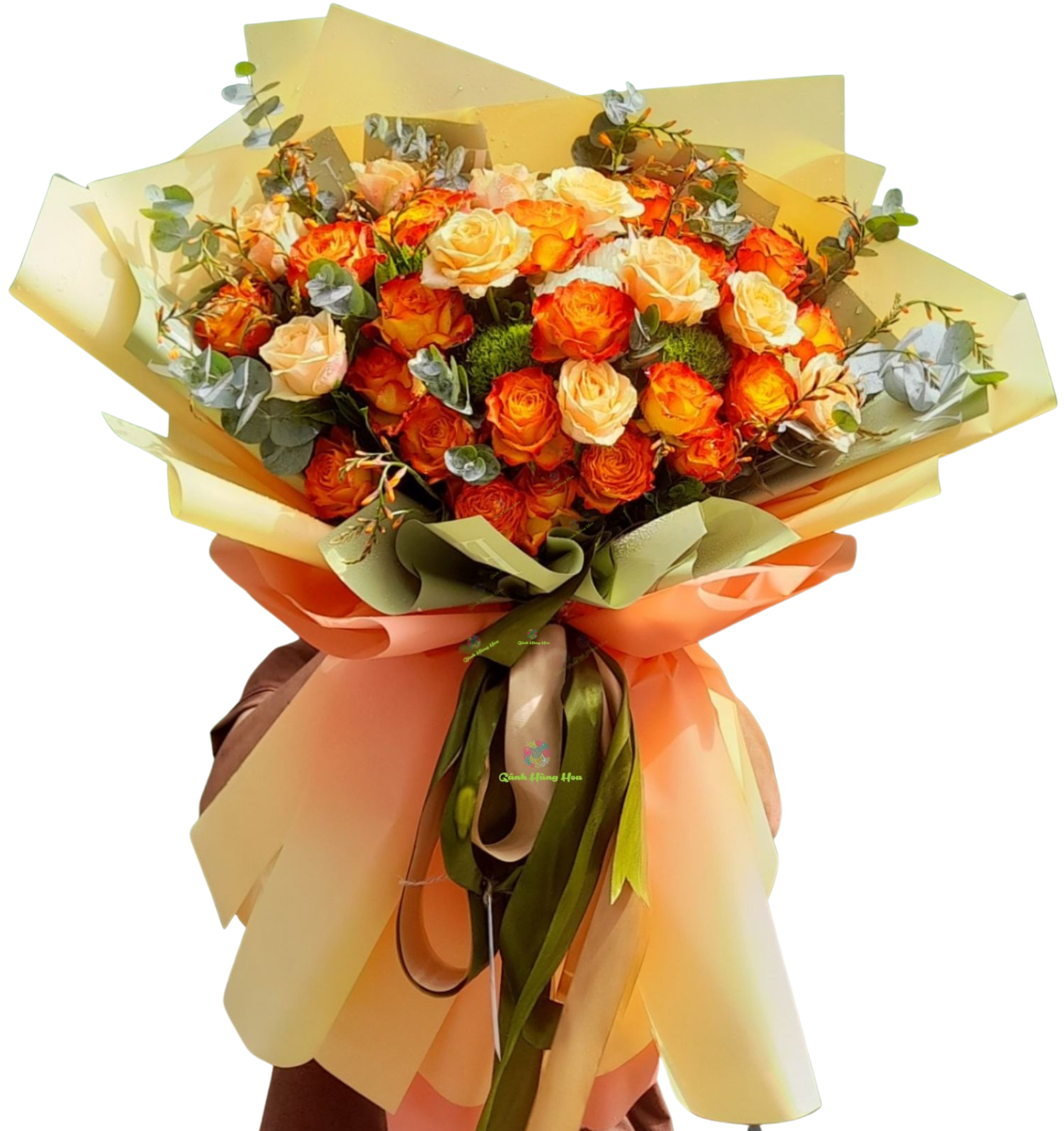 Bó hoa cam cháy rực rỡ